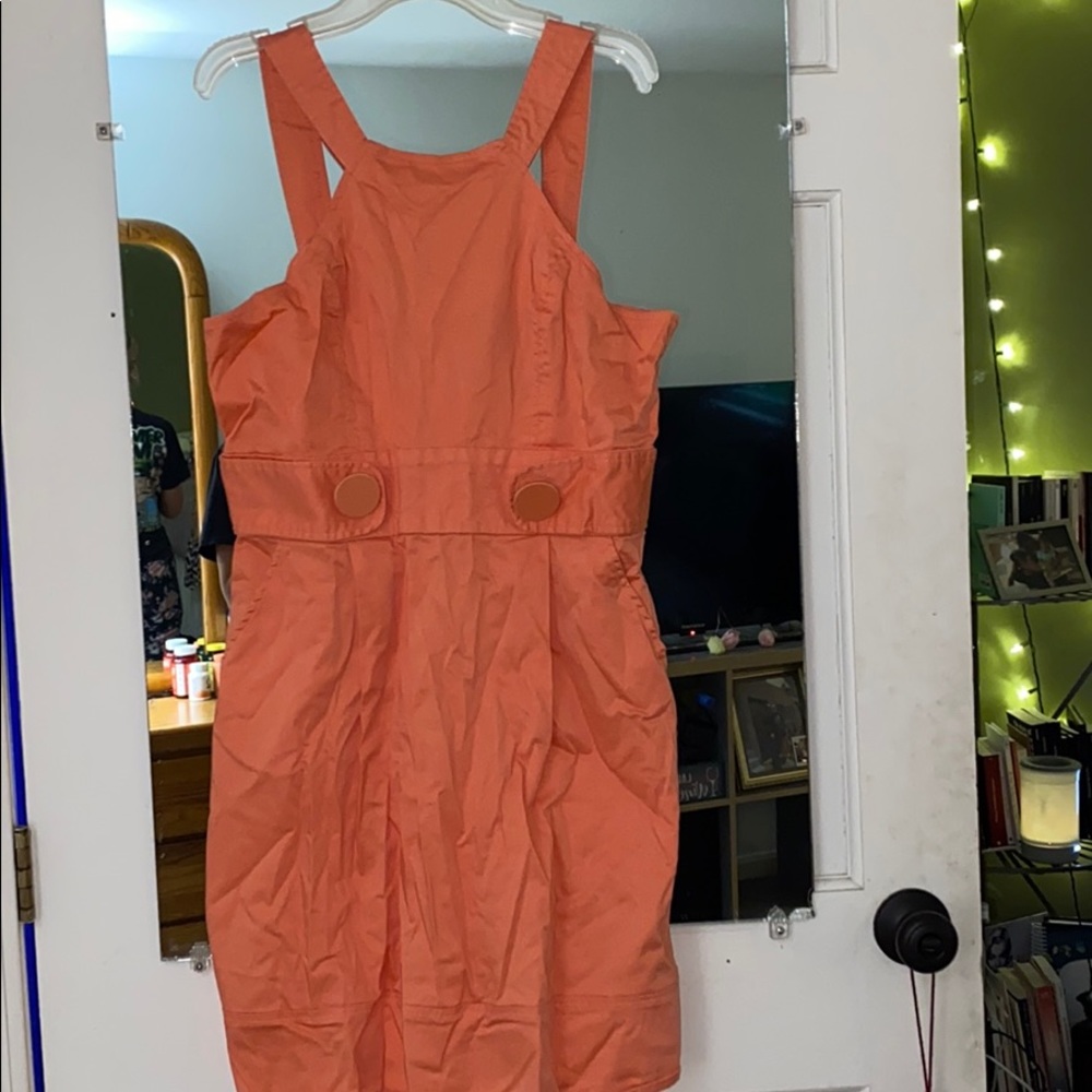 Alyn Paige overall dress